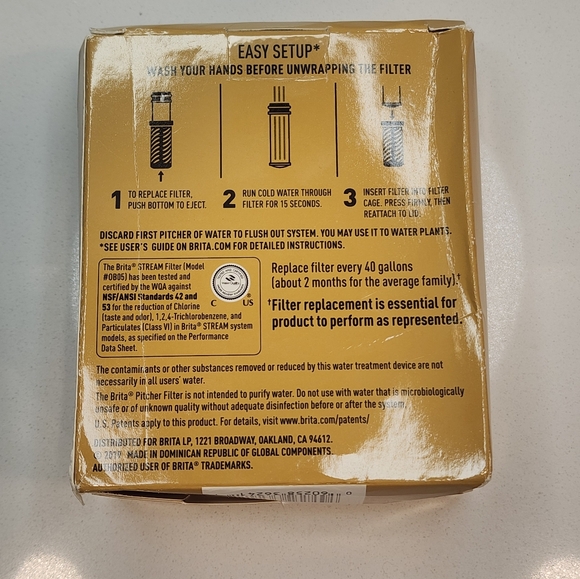 Brita Stream Pitcher Replacement Filters - Picture 2 of 3